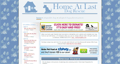 Desktop Screenshot of homeatlastdogrescue.com