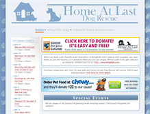 Tablet Screenshot of homeatlastdogrescue.com